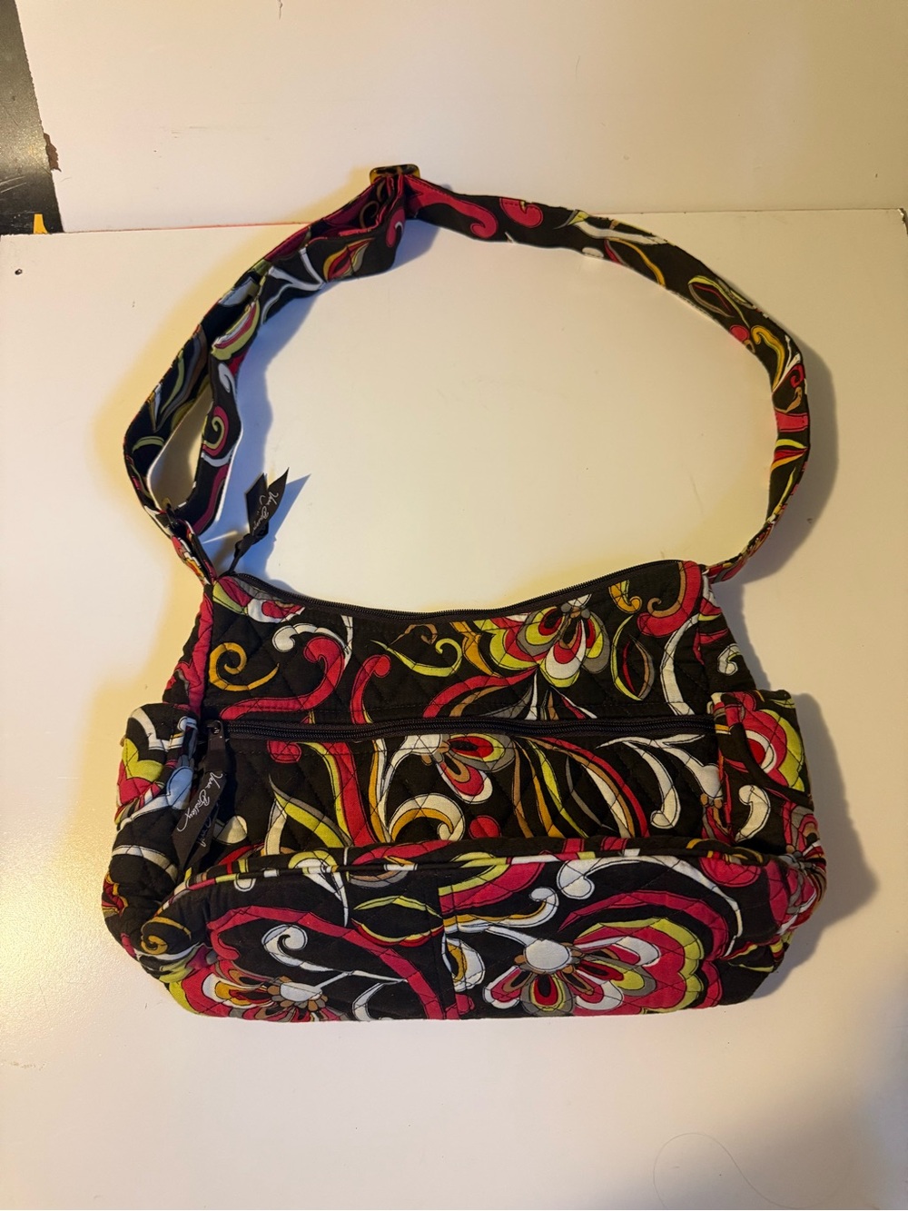 Vera Bradley On the Go Bag Puccini Retired 2008 Quilted Crossbody Shoulder Y2K